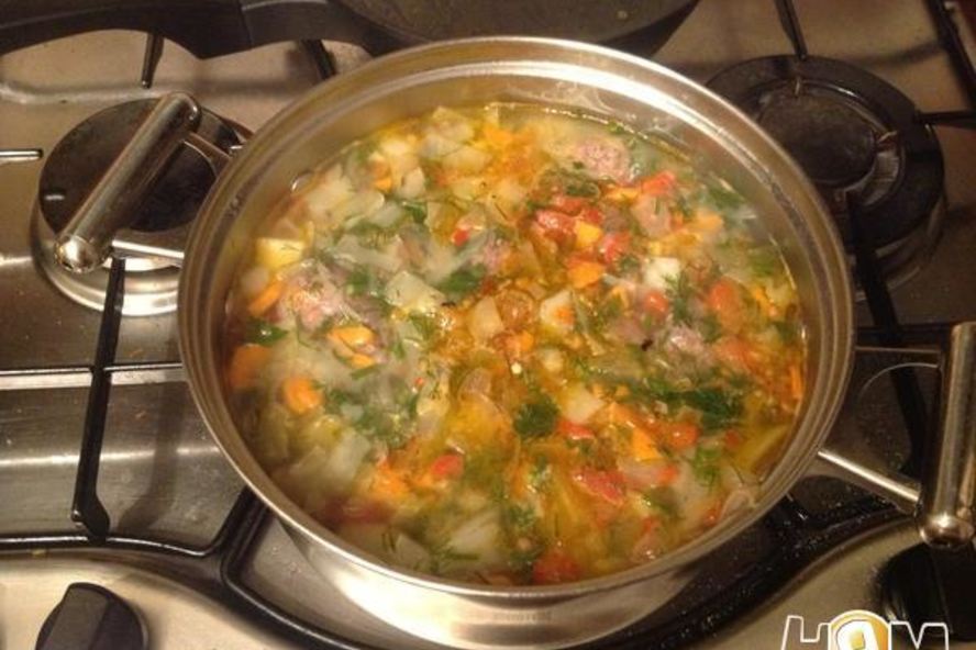 Рецепт щи из свежей капусты с фрикадельками