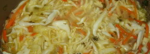 щи с квашеной капустой и молодым щавлем. Шаг 6