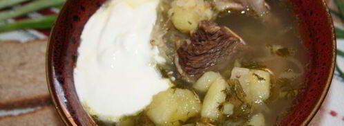 щи с квашеной капустой на говяжьих ребрышках в чугунке. Шаг 10