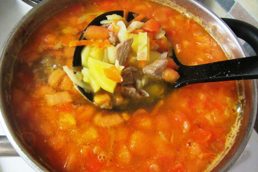 Рецепт щи с помидорами и болгарским перцем