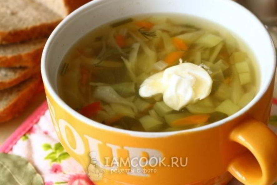Рецепт зеленые щи из капусты
