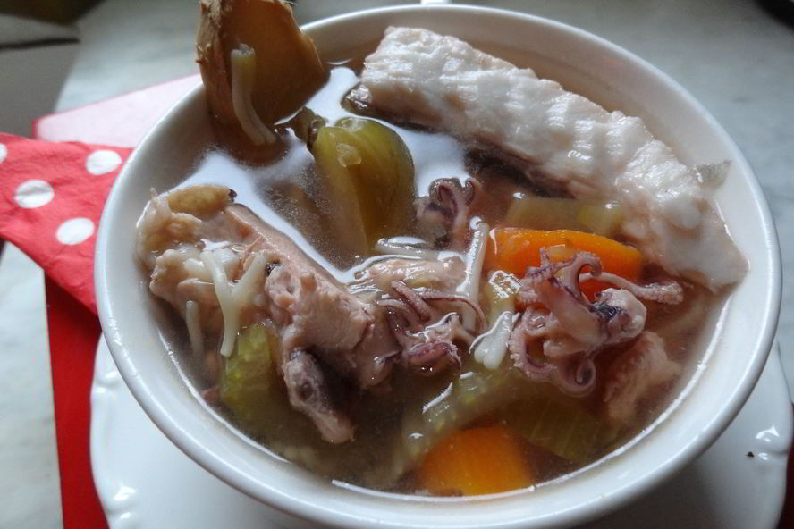 Рецепт согревающий тайский куринно-рыбный суп