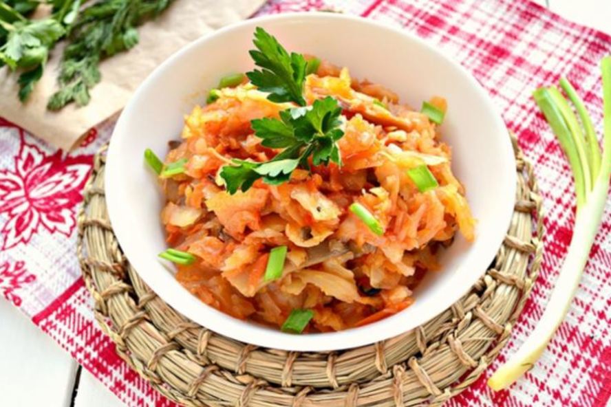 Рецепт капустная солянка с грибами