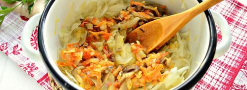 капустная солянка с грибами. Шаг 5