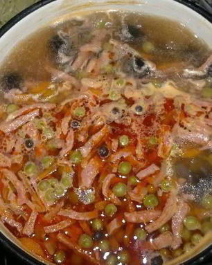 Мясная сборная солянка с картошкой