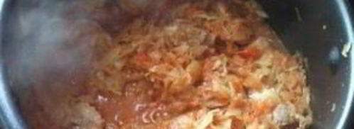 солянка из капусты в мультиварке. Шаг 6