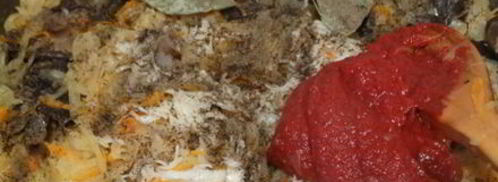 солянка из квашенной капусты с грибами. Шаг 11