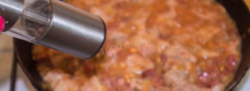 солянка из квашеной капусты с мясом. Шаг 11