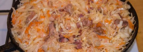 солянка из квашеной капусты с мясом. Шаг 12