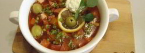 классическая солянка с мясом и картошкой. Шаг 12