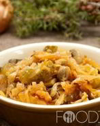 Солянка с грибами и капустой