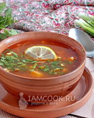 Солянка сборная мясная с картошкой