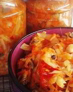 Вкусная солянка из капусты на зиму