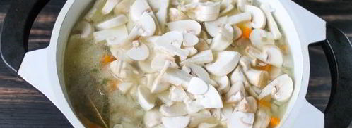 суп грибной с лапшой. Шаг 6