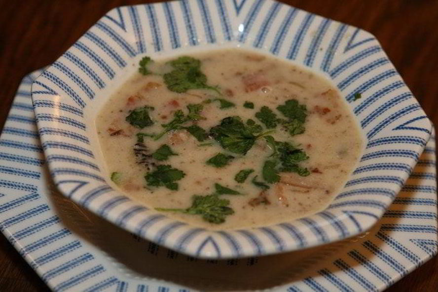 Рецепт суп из белой фасоли со сморчками