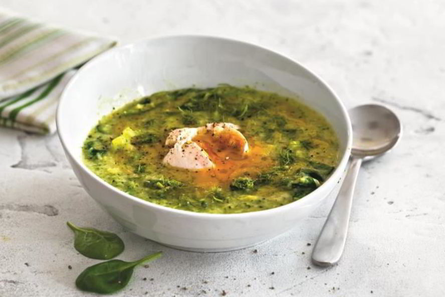 Рецепт суп из брокколи со шпинатом