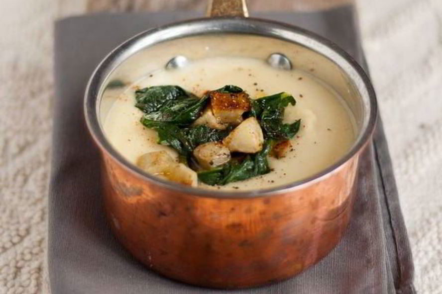 Рецепт суп из козьего сыра и фундука