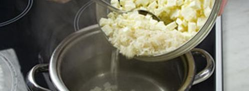 суп из сыра с рисом. Шаг 2