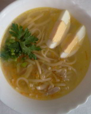 Суп лапша куриная