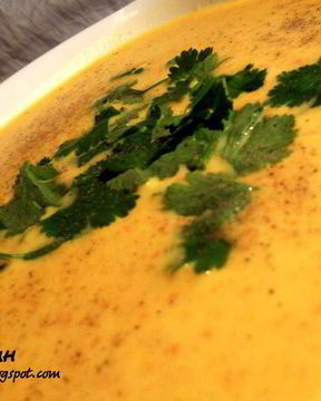 Чечевично-морковный суп-пюре с карри