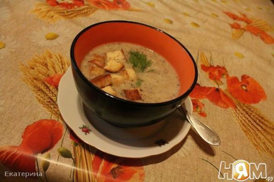 Рецепт грибной суп-пюре декабрьский вечер