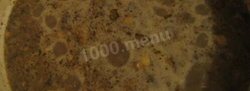 грибной суп-пюре на молоке из свежих грибов. Шаг 12