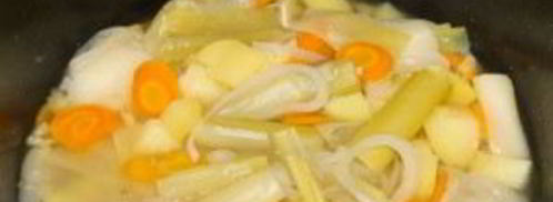 картофельный суп-пюре с гренками. Шаг 3