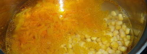 кукурузный суп-пюре с тунцом. Шаг 5