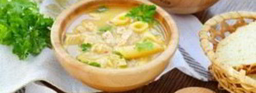 куриный суп-пюре с макаронами. Шаг 7