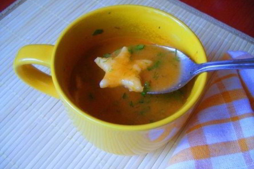 Рецепт летний овощной суп-пюре с чесночно-сырными клецками