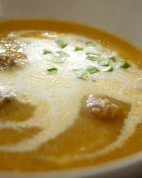 Овощной суп-пюре с тефтельками