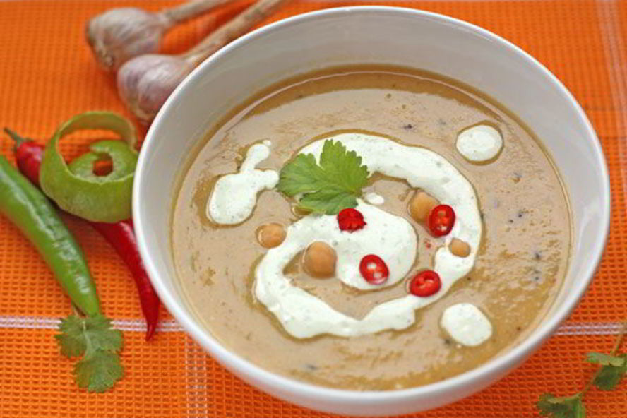 Рецепт пряный суп-пюре из нута