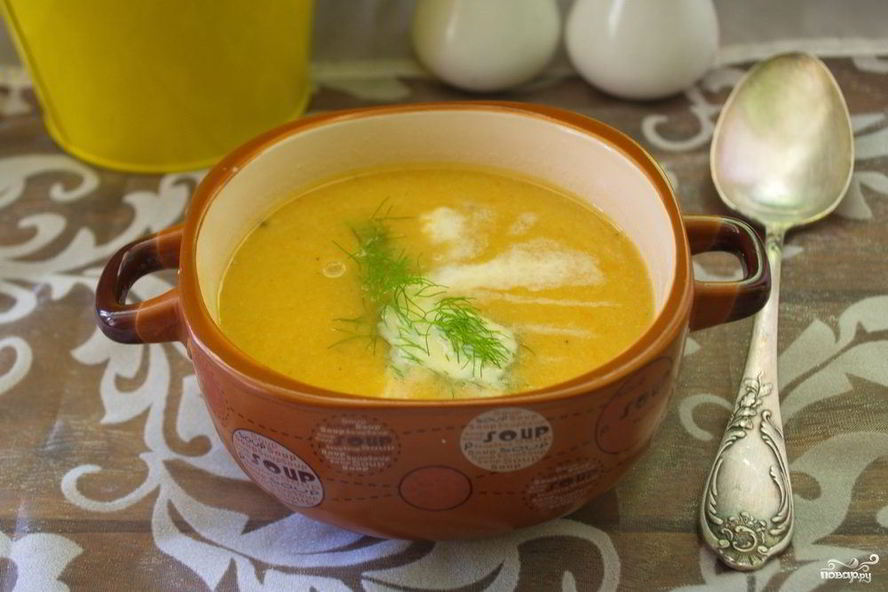 Рецепт рыбный суп-пюре со сливками