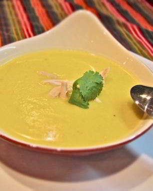 Сливочный суп-пюре с курицей