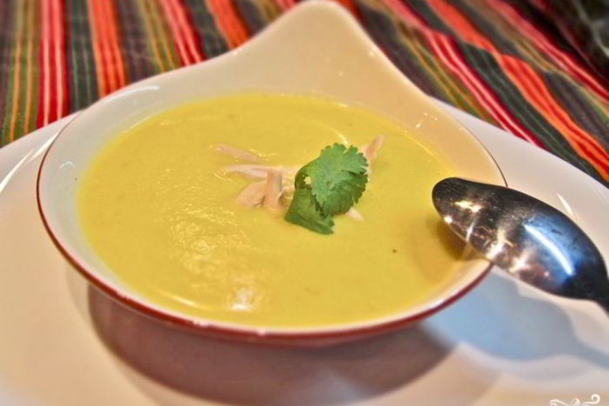 Рецепт сливочный суп-пюре с курицей