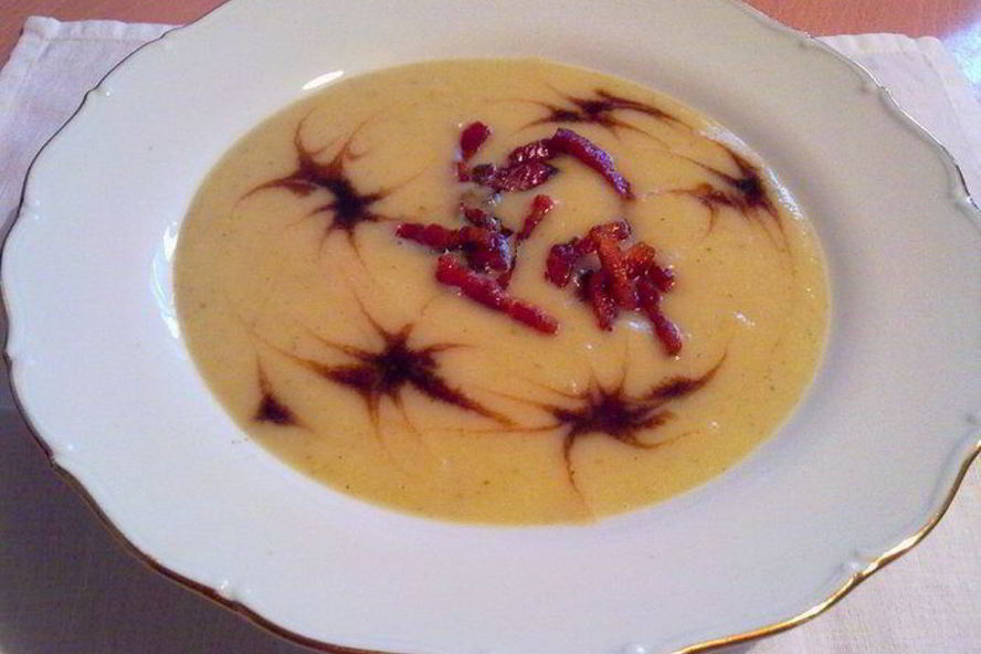 Рецепт суп-пюре из айвы с бальзамическим уксусом