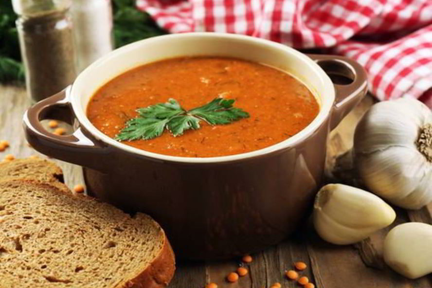 Рецепт суп-пюре из чечевицы с овощами