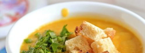 суп-пюре из кабачков с сухариками. Шаг 14