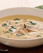 Суп-пюре из курицы со сливками