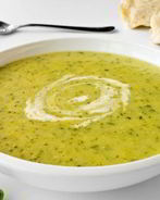 Суп-пюре из шампиньонов с копчеными куриными грудками