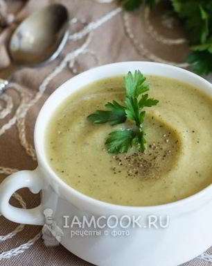 Суп-пюре из цветной капусты и кабачков