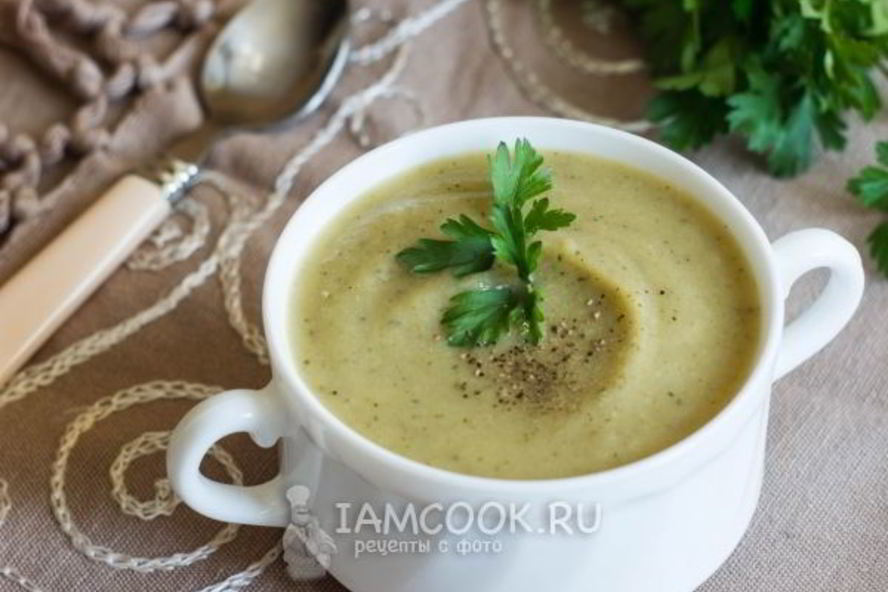 Рецепт суп-пюре из цветной капусты и кабачков