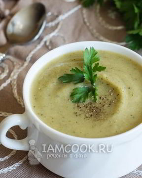 Суп-пюре из цветной капусты и кабачков