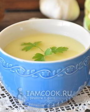 Суп-пюре из цветной капусты и картофеля