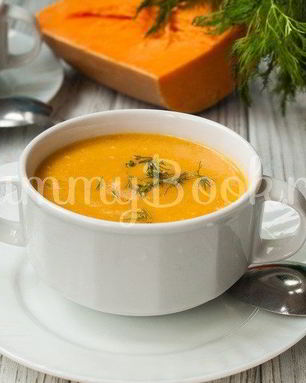 Суп-пюре из тыквы с сыром