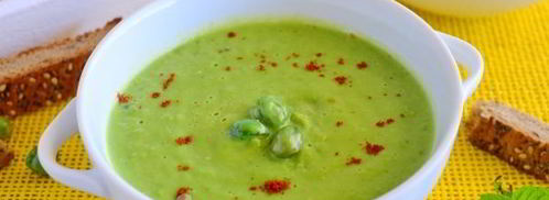 суп-пюре из замороженного зеленого горошка. Шаг 10