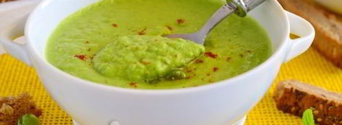 суп-пюре из замороженного зеленого горошка. Шаг 11