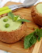 Суп-пюре из зеленого горошка