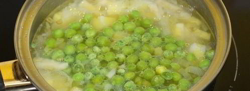 суп-пюре из зеленого горошка. Шаг 3