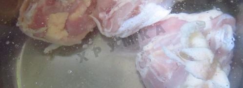 суп пюре на курином бульоне из шампиньонов. Шаг 2